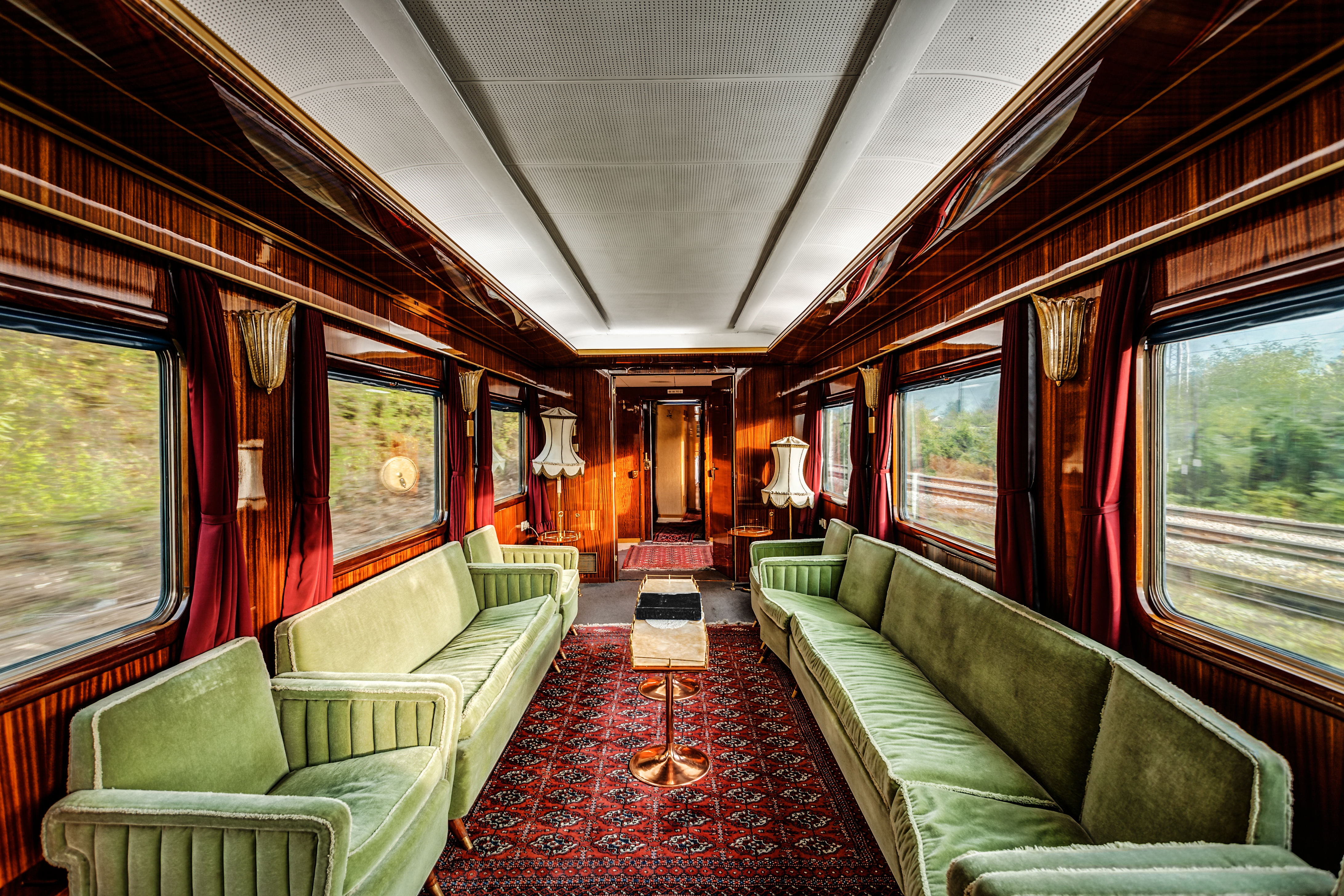 luxury old train carriage